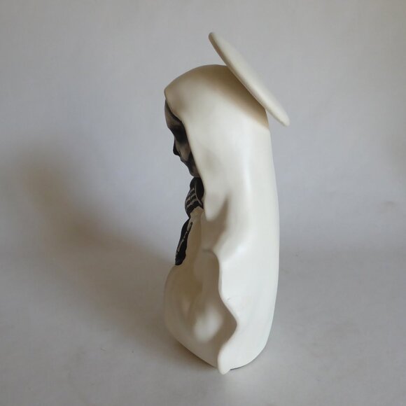 NEW 10" SANTA MUERTE & CHILD HOLY DEATH UPCYCLED GOTHIC HORROR FIGURE ODDITY - Picture 5 of 10